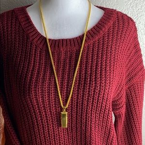 Supreme “Gold Bar” Necklace